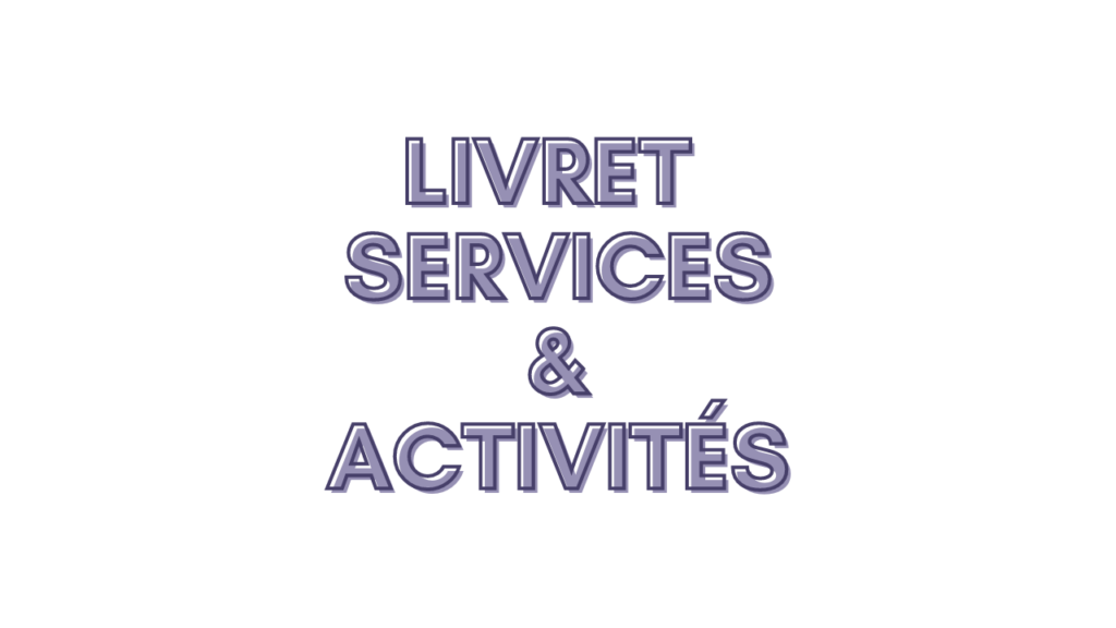 Livret services & activités